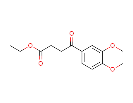 Molecular Structure of 951889-31-9 (ETHYL 4-[3,4-(ETHYLENEDIOXY)PHENYL]-4-OXOBUTYRATE)