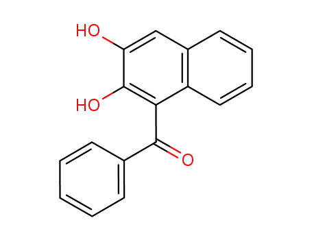 Molecular Structure of 93327-82-3 ((2,3-dihydroxy-[1]naphthyl)-phenyl ketone)