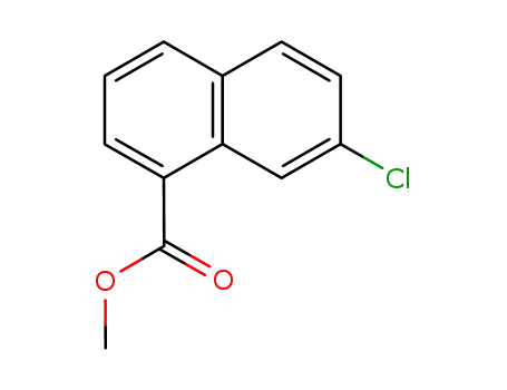 Molecular Structure of 5471-31-8 (methyl 7-chloronaphthalene-1-carboxylate)