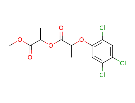 Molecular Structure of 5447-15-4 (1-methoxy-1-oxopropan-2-yl 2-(2,4,5-trichlorophenoxy)propanoate)