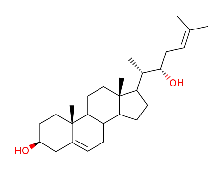 Molecular Structure of 54604-98-7 (22(R)-hydroxydesmosterol)