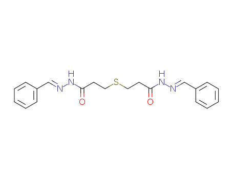 Propanoic acid,3,3'-thiobis-, 1,1'-bis[2-(phenylmethylene)hydrazide] cas  5457-16-9