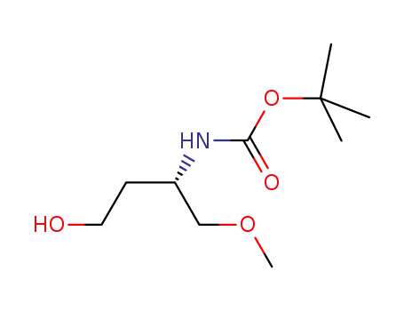 Molecular Structure of 606129-69-5 (Carbamic acid, [(1S)-3-hydroxy-1-(methoxymethyl)propyl]-, 1,1-dimethylethyl)