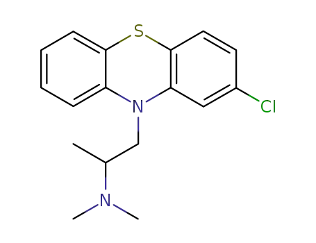 Molecular Structure of 604-73-9 (2-Chloro-α,N,N-trimethyl-10H-phenothiazine-10-ethanamine)