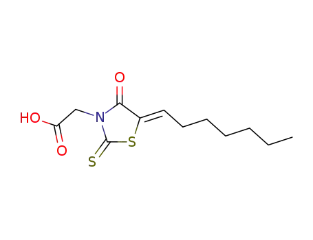 [5-Hept-(Z)-ylidene-4-oxo-2-thioxo-thiazolidin-3-yl]-acetic acid