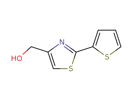 Molecular Structure of 54986-94-6 ([2-(2-THIENYL)-1,3-THIAZOL-4-YL]METHANOL)
