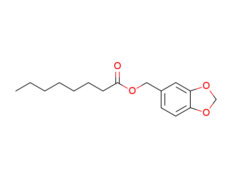 Molecular Structure of 5457-68-1 (1,3-benzodioxol-5-ylmethyl octanoate)