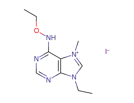6-Ethoxyamino-9-ethyl-7-methyl-9H-purin-7-ium; iodide