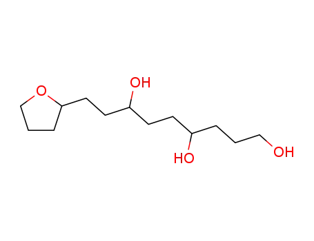 Molecular Structure of 5451-23-0 (9-(tetrahydrofuran-2-yl)nonane-1,4,7-triol)