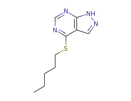 1H-Pyrazolo[3,4-d]pyrimidine,4-(pentylthio)- cas  5470-55-3