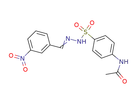 Molecular Structure of 5448-82-8 (N-(4-{[2-(3-nitrobenzylidene)hydrazinyl]sulfonyl}phenyl)acetamide)