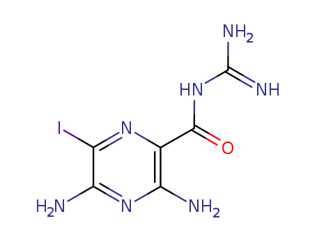 Molecular Structure of 60398-23-4 (6-Iodoamiloride,hydrochloridedihydrate)
