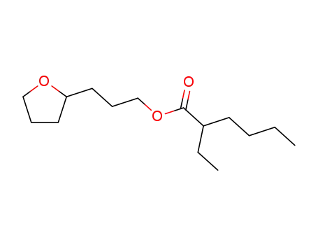 Molecular Structure of 5451-25-2 (3-(tetrahydrofuran-2-yl)propyl 2-ethylhexanoate)