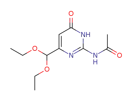 N-[6-(diethoxymethyl)-4-oxo-1,4-dihydropyrimidin-2-yl]acetamide
