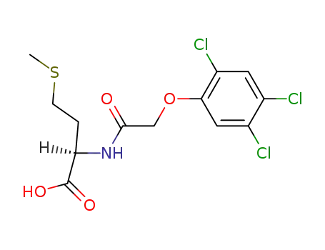 Molecular Structure of 100568-90-9 (<i>N</i>-[(2,4,5-trichloro-phenoxy)-acetyl]-D-methionine)