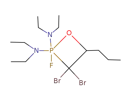 3,3-dibromo-2,2-bis(diethylamino)-2-fluoro-4-propyl-1,2λ<sup>5</sup>-oxaphosphetane
