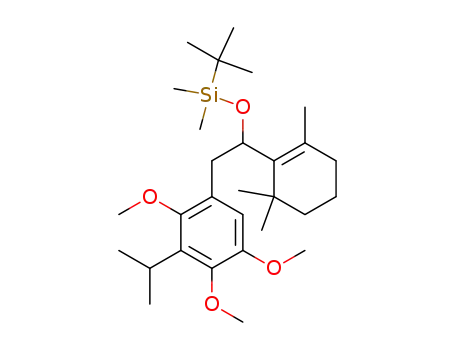 tert-Butyl-[2-(3-isopropyl-2,4,5-trimethoxy-phenyl)-1-(2,6,6-trimethyl-cyclohex-1-enyl)-ethoxy]-dimethyl-silane