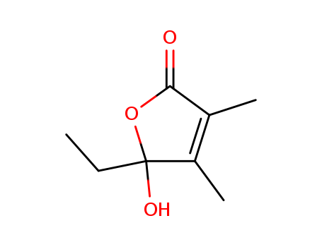 2(5H)-Furanone, 5-ethyl-5-hydroxy-3,4-dimethyl- cas  6066-51-9