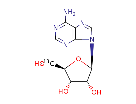 Molecular Structure of 54447-57-3 (Adenosine-5'-13C)
