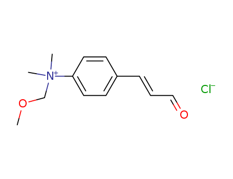 Benzenaminium, N-(methoxymethyl)-N,N-dimethyl-4-(3-oxo-1-propen-1-yl)-,chloride (1:1) cas  60427-96-5