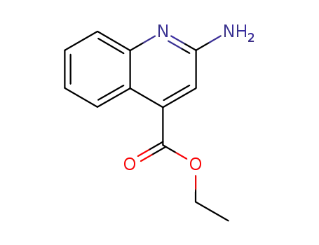 Molecular Structure of 5466-28-4 (ethyl 2-aminoquinoline-4-carboxylate)