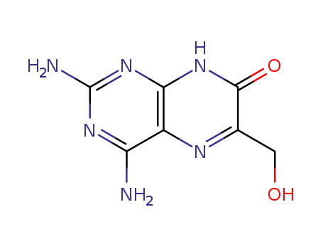 Molecular Structure of 54643-27-5 (2,4-diamino-6-hydroxymethyl-7-hydroxypteridine)
