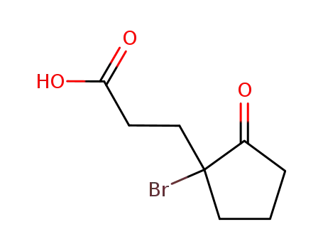 3-(1-bromo-2-oxo-cyclopentyl)-propionic acid