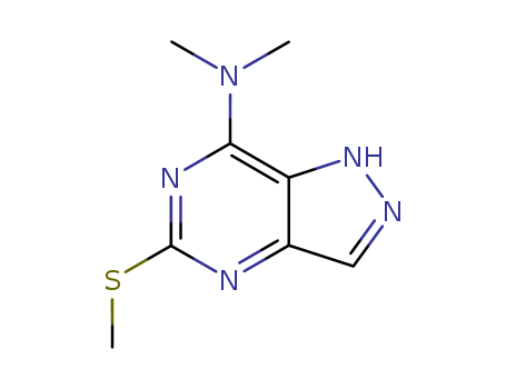 1H-Pyrazolo[4,3-d]pyrimidin-7-amine,N,N-dimethyl-5-(methylthio)- cas  6971-24-0