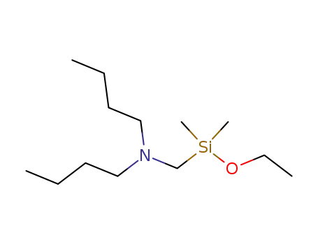 Molecular Structure of 54729-89-4 (N-butyl-N-{[ethoxy(dimethyl)silyl]methyl}butan-1-amine)