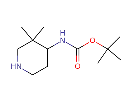 Molecular Structure of 544443-41-6 (4-(Boc-aMino)-3,3-diMethylpiperidine)