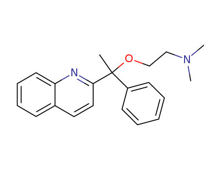 Ethanamine,N,N-dimethyl-2-[1-phenyl-1-(2-quinolinyl)ethoxy]- cas  5467-90-3