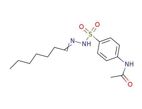 Molecular Structure of 5448-89-5 (N-(4-{[(2Z)-2-heptylidenehydrazino]sulfonyl}phenyl)acetamide)