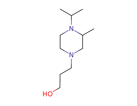 Molecular Structure of 5464-99-3 (3-[3-methyl-4-(propan-2-yl)piperazin-1-yl]propan-1-ol)