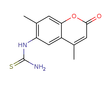 4,7-dimethyl-6-thioureido-coumarin