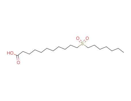 Molecular Structure of 5454-92-2 (11-heptylsulfonylundecanoic acid)