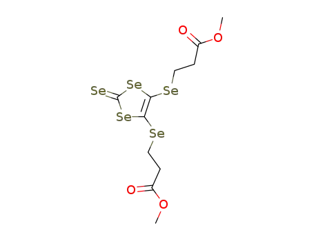 Molecular Structure of 375391-42-7 (4,5-Bis[(2-methoxycarbonyl)ethylseleno]-1,3-diselenole-2-selone)