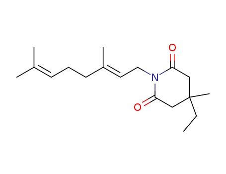 2,6-Piperidinedione,1-(3,7-dimethyl-2,6-octadienyl)-4-ethyl-4-methyl-, (E)- (9CI)