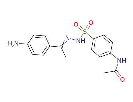 Molecular Structure of 5448-94-2 (N-[4-({2-[1-(4-aminophenyl)ethylidene]hydrazinyl}sulfonyl)phenyl]acetamide)