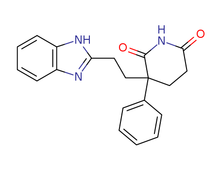 2,6-Piperidinedione,3-[2-(1H-benzimidazol-2-yl)ethyl]-3-phenyl- cas  5448-04-4