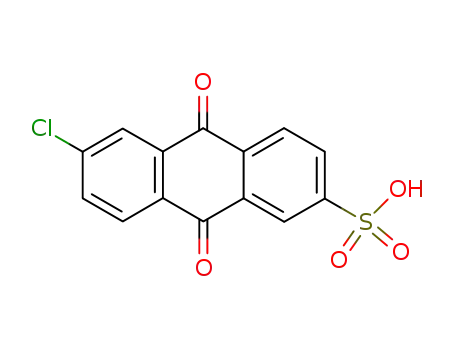 Molecular Structure of 180593-07-1 (6-chloro-9,10-dioxo-9,10-dihydro-anthracene-2-sulfonic acid)