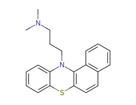 Molecular Structure of 5453-77-0 (3-(12H-benzo[a]phenothiazin-12-yl)-N,N-dimethylpropan-1-amine)