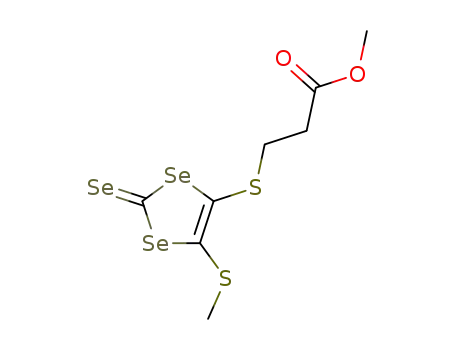 Molecular Structure of 342392-81-8 (4-methylthio-5-(2-methoxycarbonylethylthio)-1,3-diselenone-2-selone)