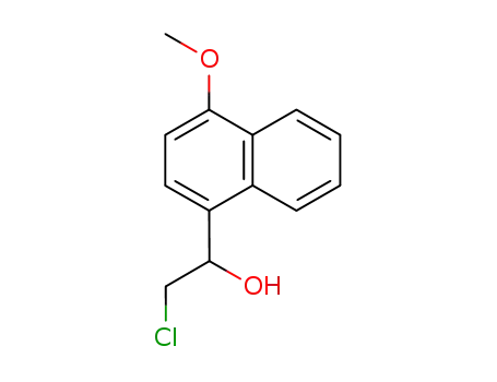 Molecular Structure of 5471-36-3 (2-chloro-1-(4-methoxynaphthalen-1-yl)ethanol)