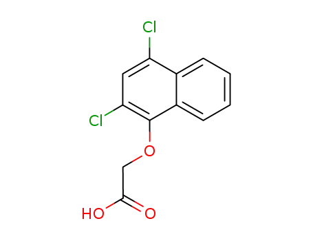 Molecular Structure of 5466-48-8 ([(2,4-dichloronaphthalen-1-yl)oxy]acetic acid)