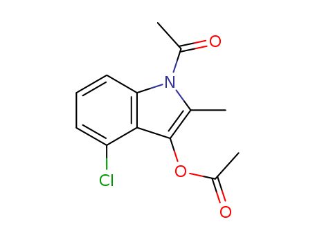 Ethanone,1-[3-(acetyloxy)-4-chloro-2-methyl-1H-indol-1-yl]- cas  5446-21-9