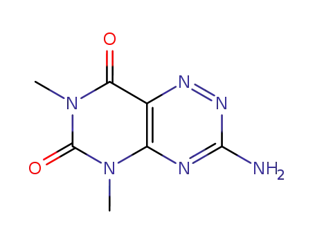 Molecular Structure of 5445-11-4 (3-amino-5,7-dimethylpyrimido[4,5-e][1,2,4]triazine-6,8(5H,7H)-dione)