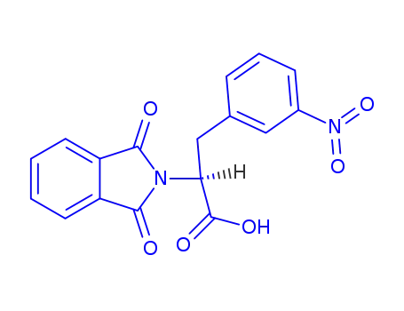 Molecular Structure of 5461-86-9 (2-(1,3-dioxo-1,3-dihydro-2H-isoindol-2-yl)-3-(3-nitrophenyl)propanoic acid)