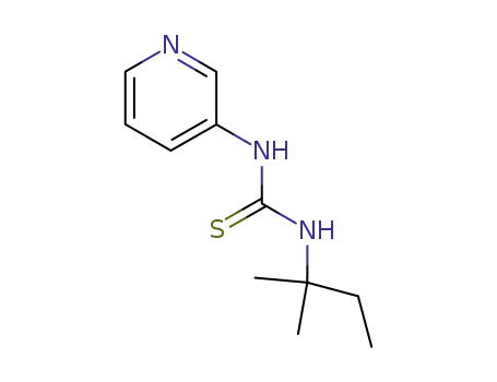 Molecular Structure of 60560-50-1 (Thiourea, N-(1,1-dimethylpropyl)-N'-3-pyridinyl-)
