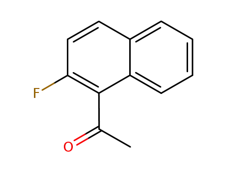 Molecular Structure of 5471-32-9 (1-(2-fluoronaphthalen-1-yl)ethanone)
