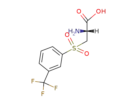 Molecular Structure of 5452-23-3 (2-amino-3-[3-(trifluoromethyl)phenyl]sulfonyl-propanoic acid)